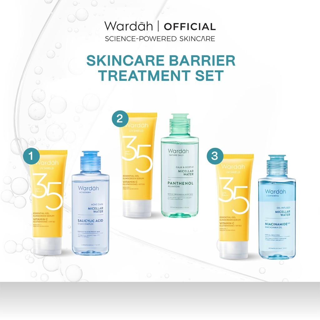 Paket Wardah UV Shield SPF 35 X Micellar Water (2 pcs)