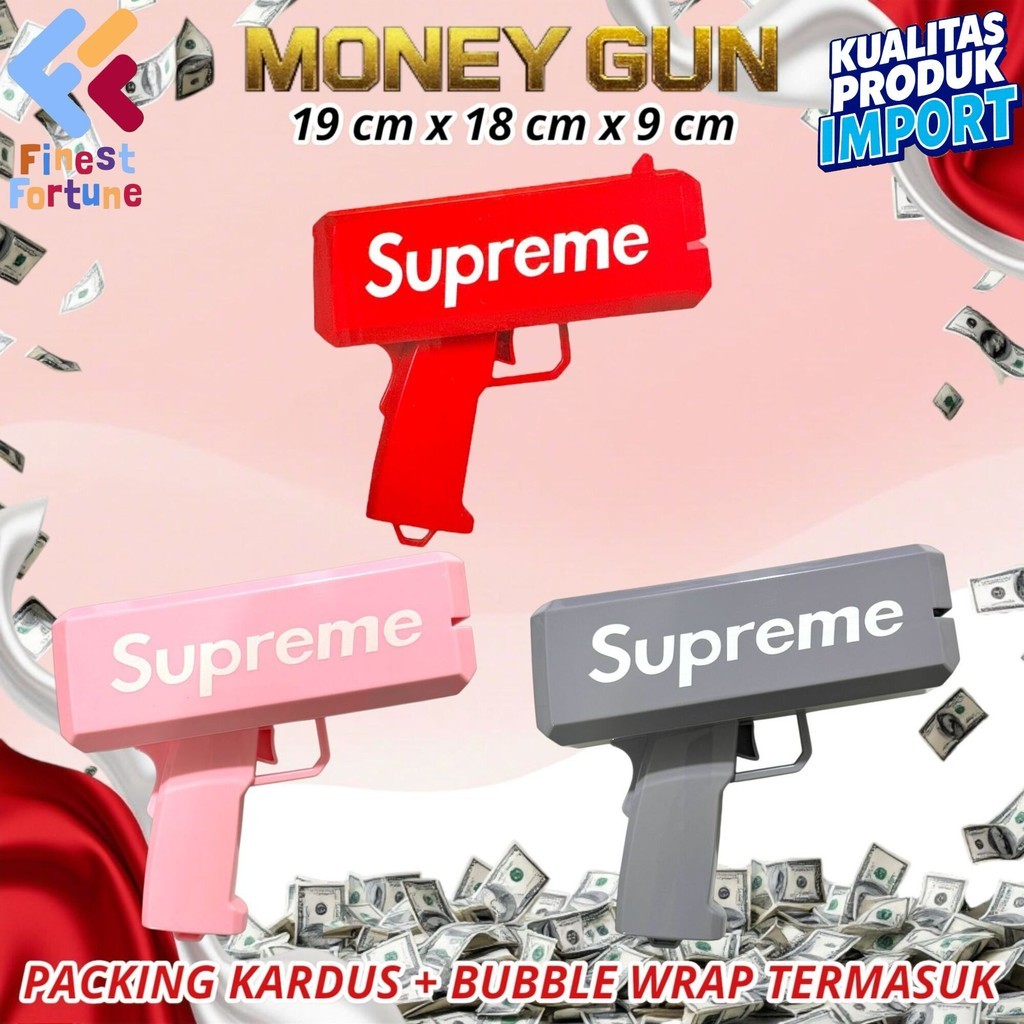 Jual MONEY GUN SUPREME MONEY SHOOTING GUN MACHINE | Shopee Indonesia