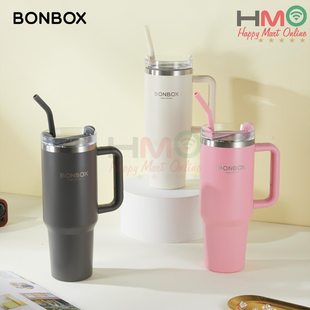 Jual Bonbox Tumbler Stainless 1200 ml Anti Tumpah Tahan Panas Dingin 24 ...