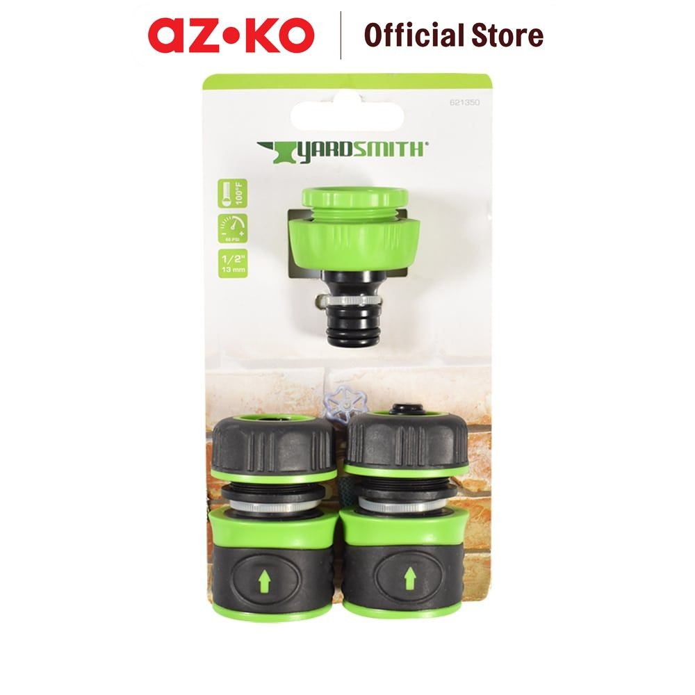 Jual AZKO Yardsmith Set Sambungan Selang 1/2 Inci 2 Pcs - Hijau ...