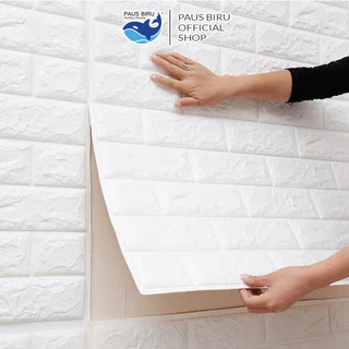 Paus Biru - MURAH! Wallpaper Dinding 3D Stiker Wallfoam Dekorasi Kamar Rumah High Quality 70x15cm 30x35cm