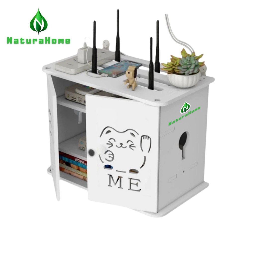 Jual NaturaHome - Rak Kabinet Tertutup Tempat Wifi Rak Router Wifi ...