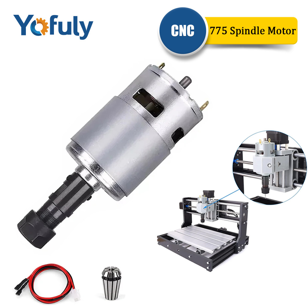 Jual Yofuly CNC 775 Spindle Motor Woodworking Tools Ball Bearing 20000 ...