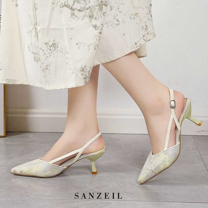 SANZEIL Arin Heels Wanita 3cm & 5cm Size 35-41 Sling Back 3779 foto 5