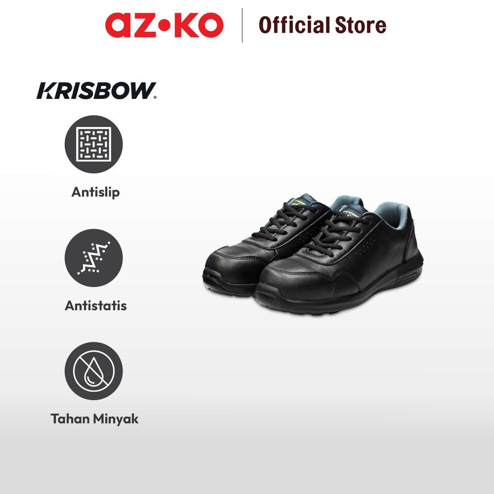 Jual AZKO Krisbow Ukuran 40 Rhea Sepatu Pengaman - Hitam | Shopee Indonesia