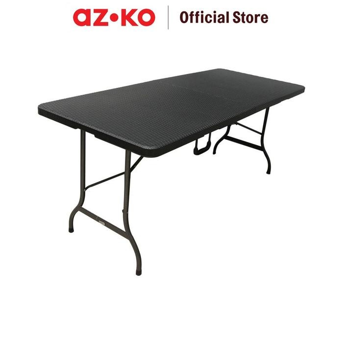 Jual AZKO Krisbow Meja Lipat Rotan - Hitam | Shopee Indonesia