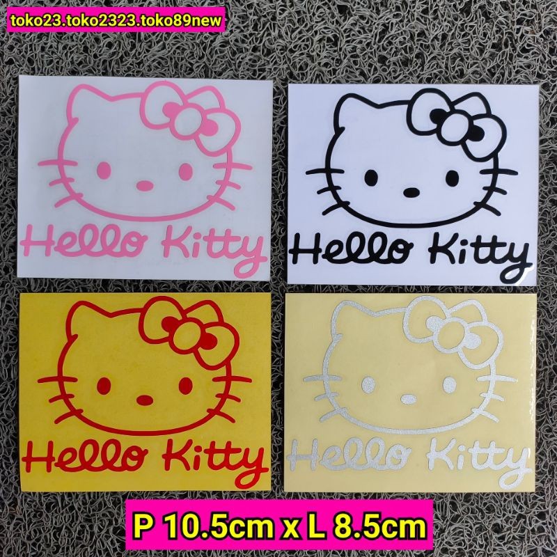 Jual stiker cutting hello kitty stiker motor stiker lucu | Shopee Indonesia
