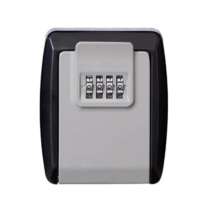 Jual Alloy Key Lock Box Password Combination Lock Box Wall-mounted Key ...