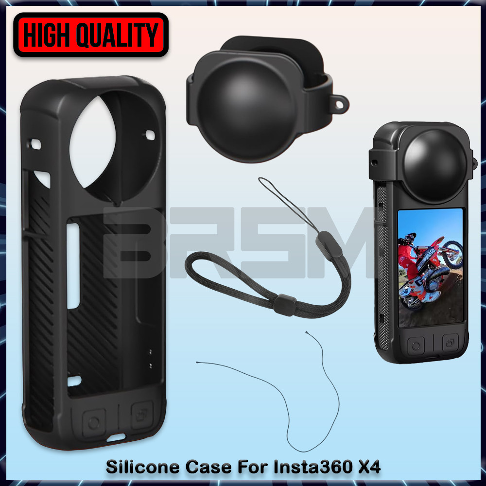 X5 Housse Silicone Pour Insta360 X5 - Protection Anti-choc Et Anti-poussière Camera Insta 360