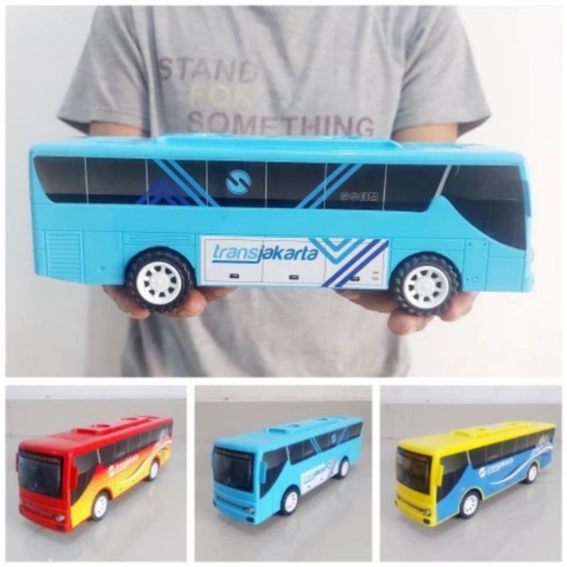 Jual Promo Mainan Mobil Bus Transjakarta - Miniatur Model Bis Busway ...
