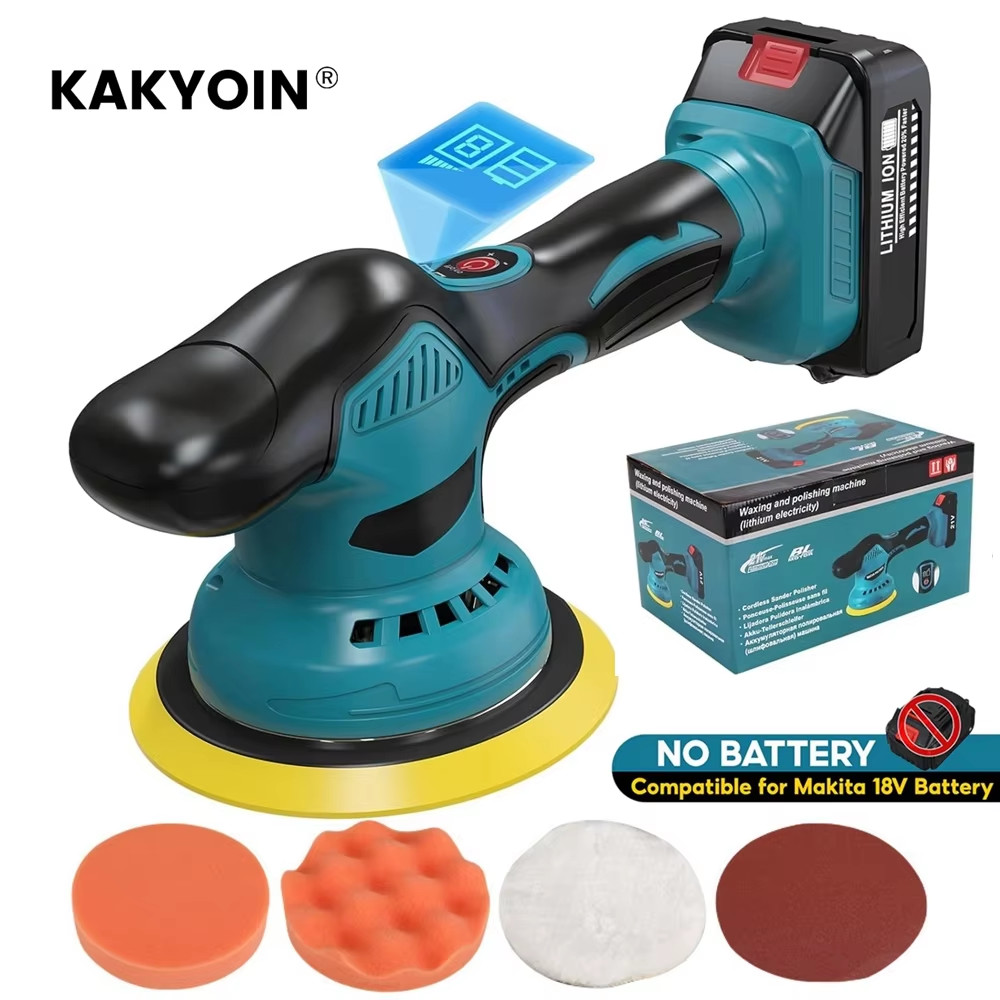 Jual 21V 6 Inch Cordless Car Polisher Electric Polisher Auto Polishing ...
