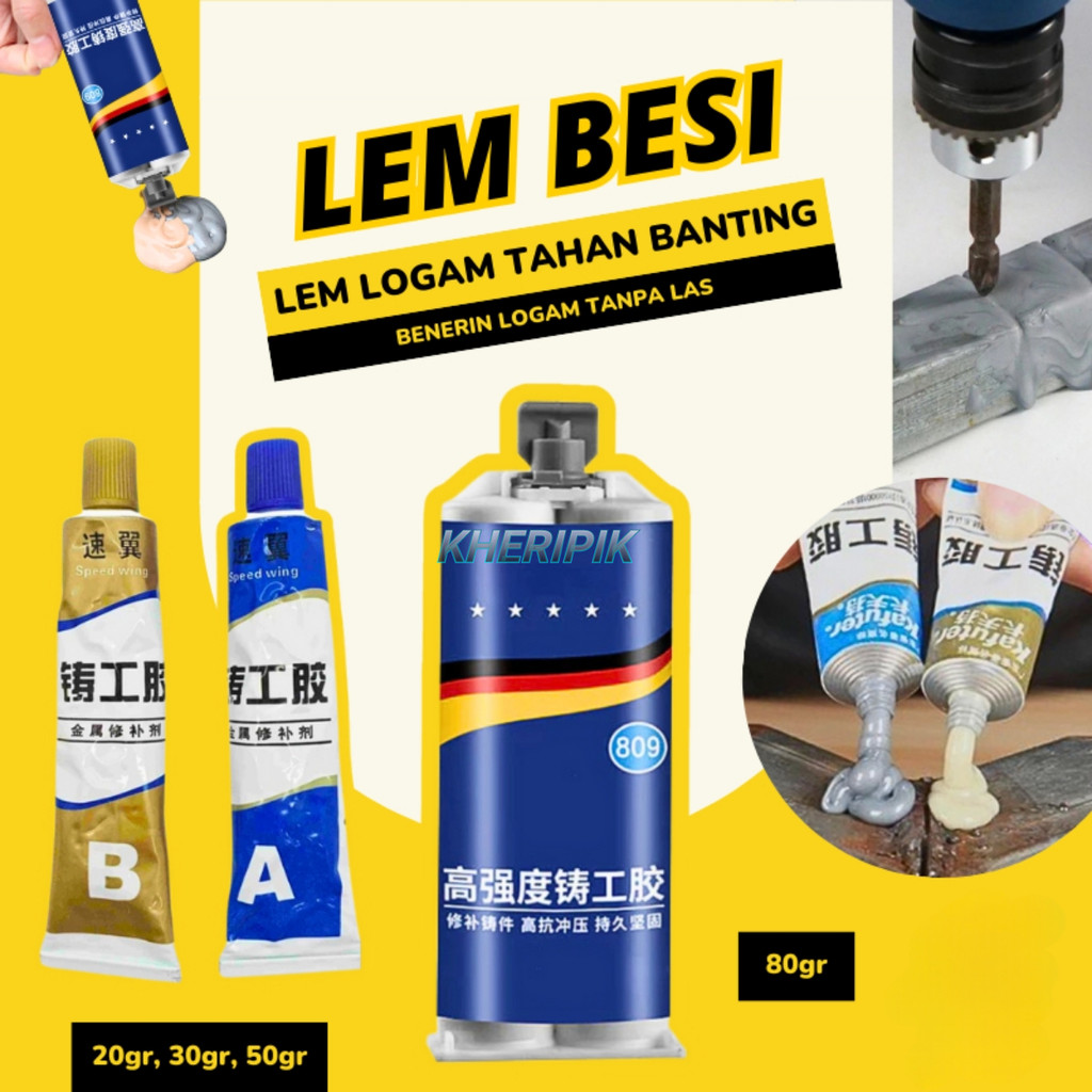 Jual Lem Besi Tanpa Las Kastor Perekat Logam Baja Radiator Knalpot ...