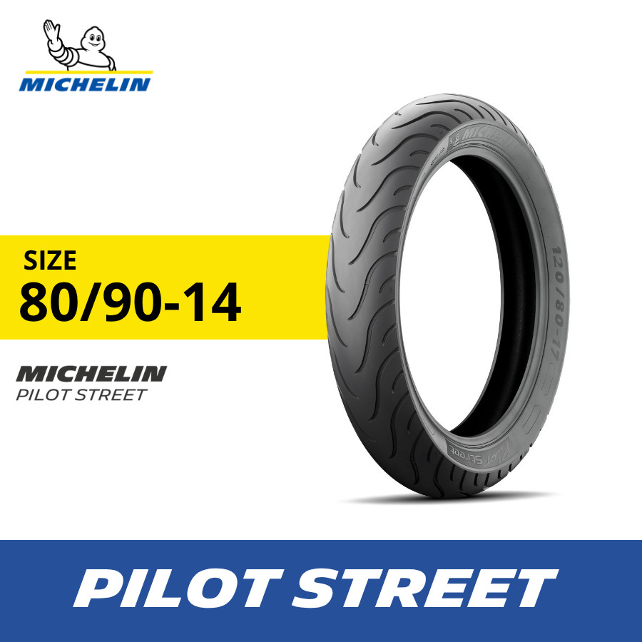 Jual Ban Motor Michelin Pilot Street 80-90 R14 - Tubeless | Shopee ...