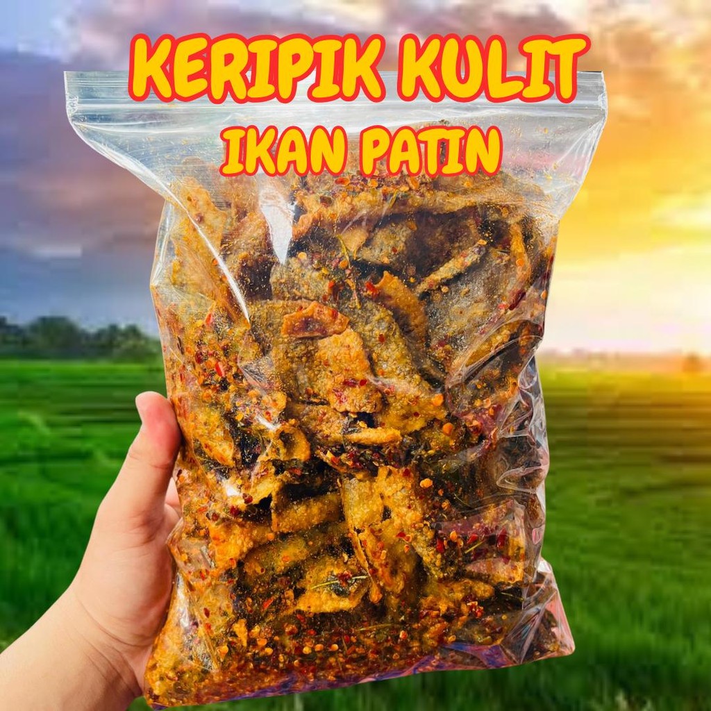 Jual KERIPIK KULIT IKAN PATIN PREMIUM MACAM RASA 200GR | SNACK KERING ...