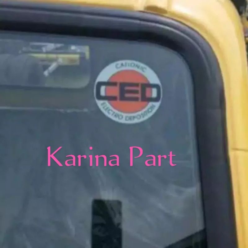 Jual sticker Kaca CED Canter Original Mitsubishi KTB-212 | Shopee Indonesia