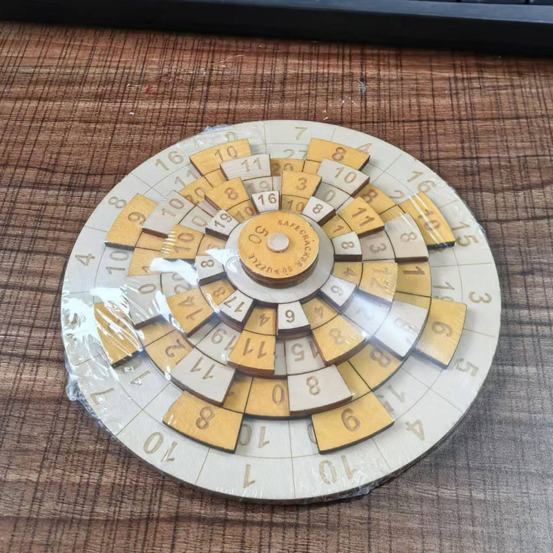 Jual Montessori Wooden Educational Toys Turntable Puzzle Math Number ...