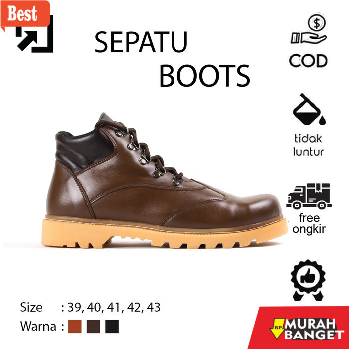 Jual sepatu safety terbaik Sepatu Safety Rider Boots Pria Premium ...