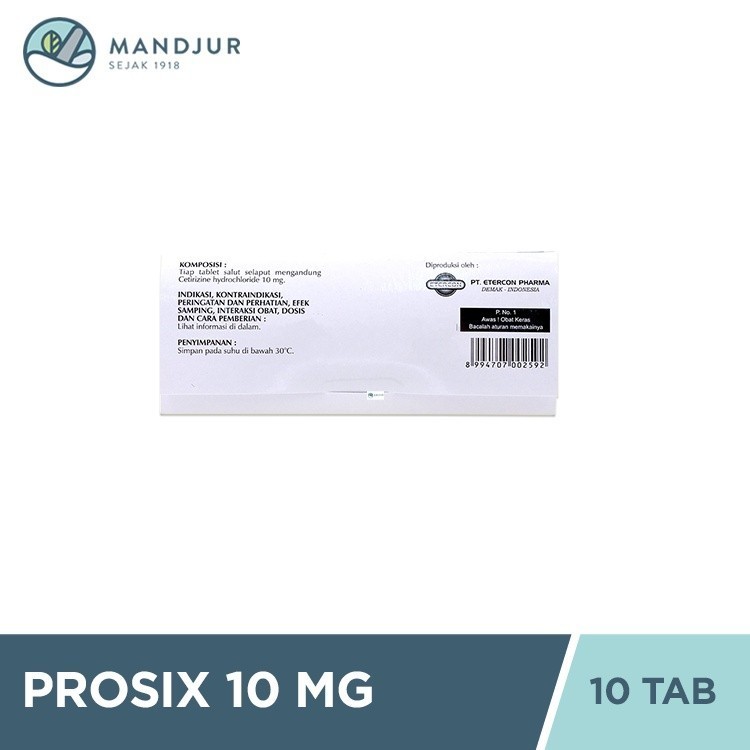 Jual PROSIX 10 MG 1 BLISTER @ 10 TABLET SALUT SELAPUT | Shopee Indonesia