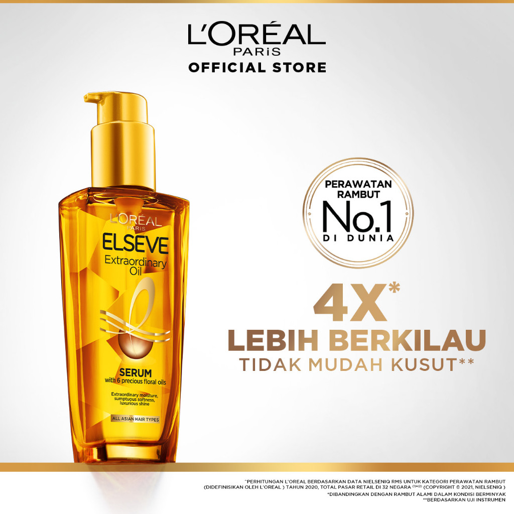 Jual L'Oreal Paris Elseve Extraordinary Oil Gold Hair Treatment Serum ...
