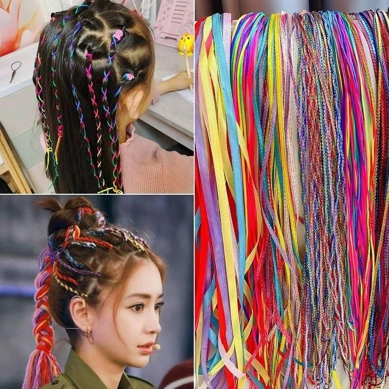 Jual 30PCS Tali rambut kepang anak lucu | ikat rambut twisted braid ...