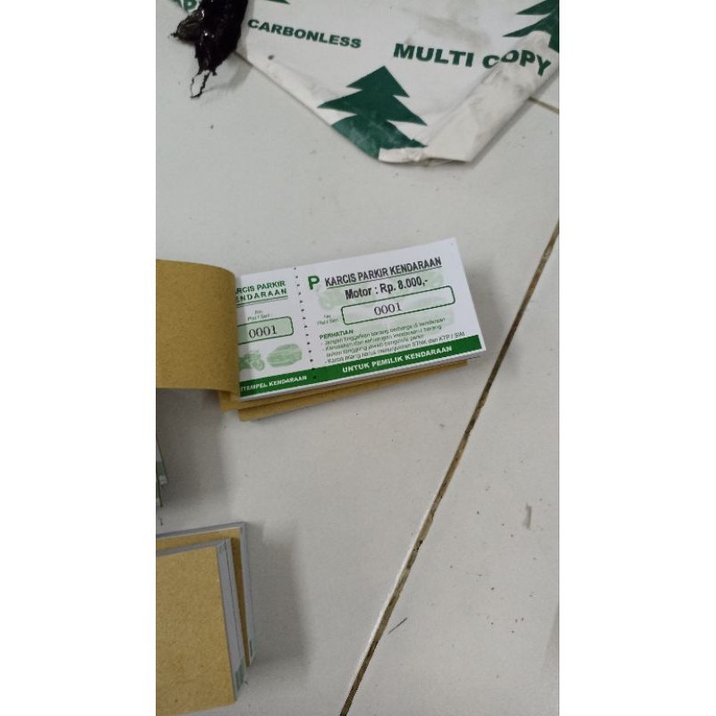 Jual Cetak KARCIS PARKIR MURAH BISA CUSTOM Murah | Shopee Indonesia