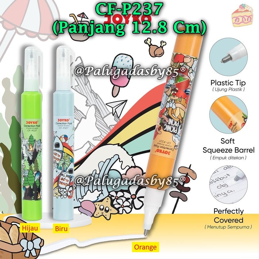 Jual (1 Biji) Correction Fluid JOYKO CF-P237 / Cairan Koreksi Penghapus ...