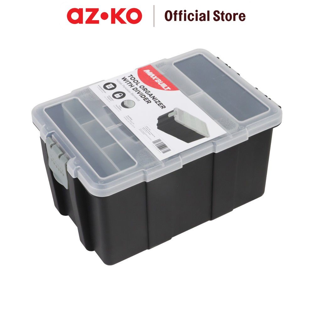 Jual AZKO Maxbuilt Kotak Perkakas Dengan Sekat 6-1/8 inci Toolbox ...