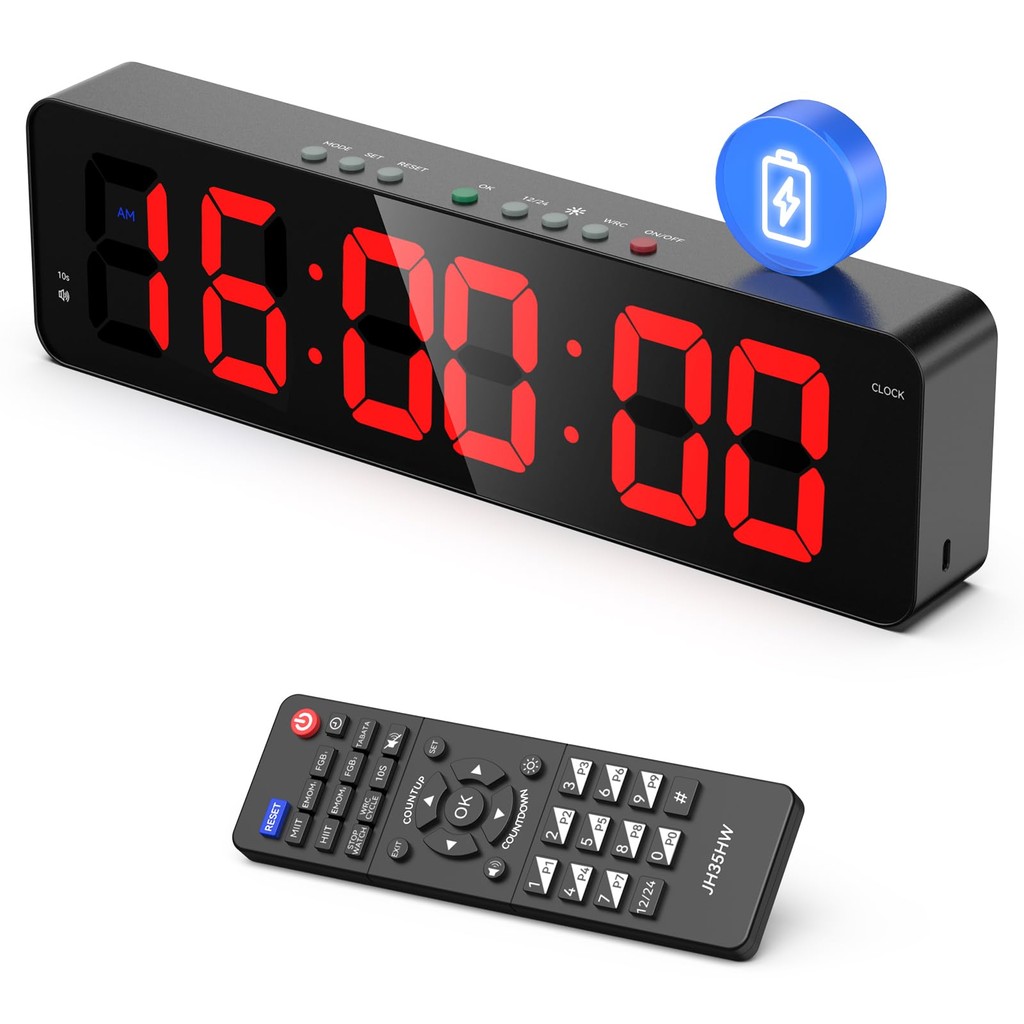 Jual Remote Gym Timer 2 inch Ultra-Clear Interval Time Timers with LED ...