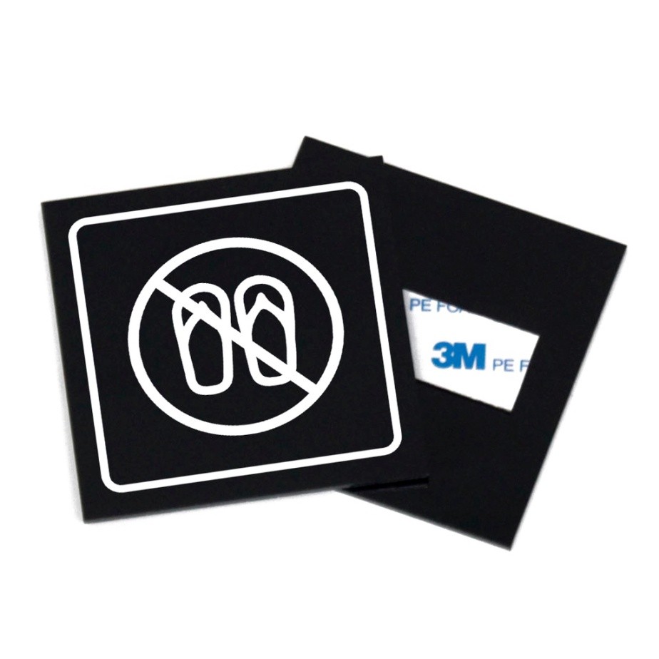 Jual Unik no slipper sign system - sign board acrylic - akrilik ...