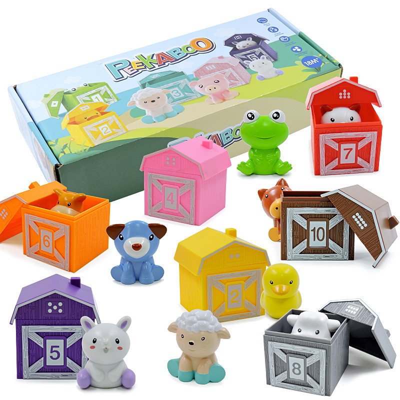 Jual Toddler Montessori Learning Toys Counting Matching & Color Sorting ...