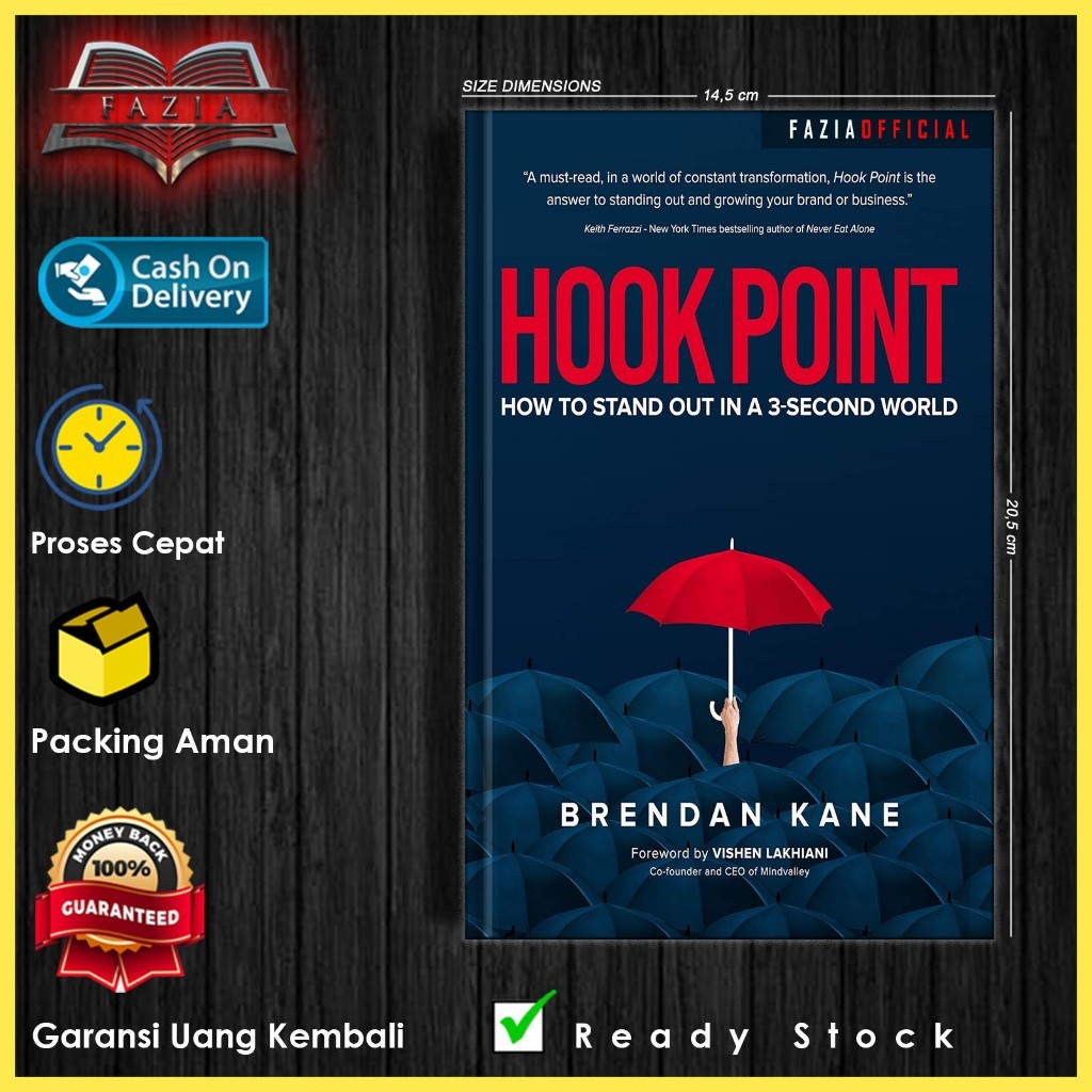 Jual Hook Point by Brendan Kane (English/Indonesia) | Shopee Indonesia