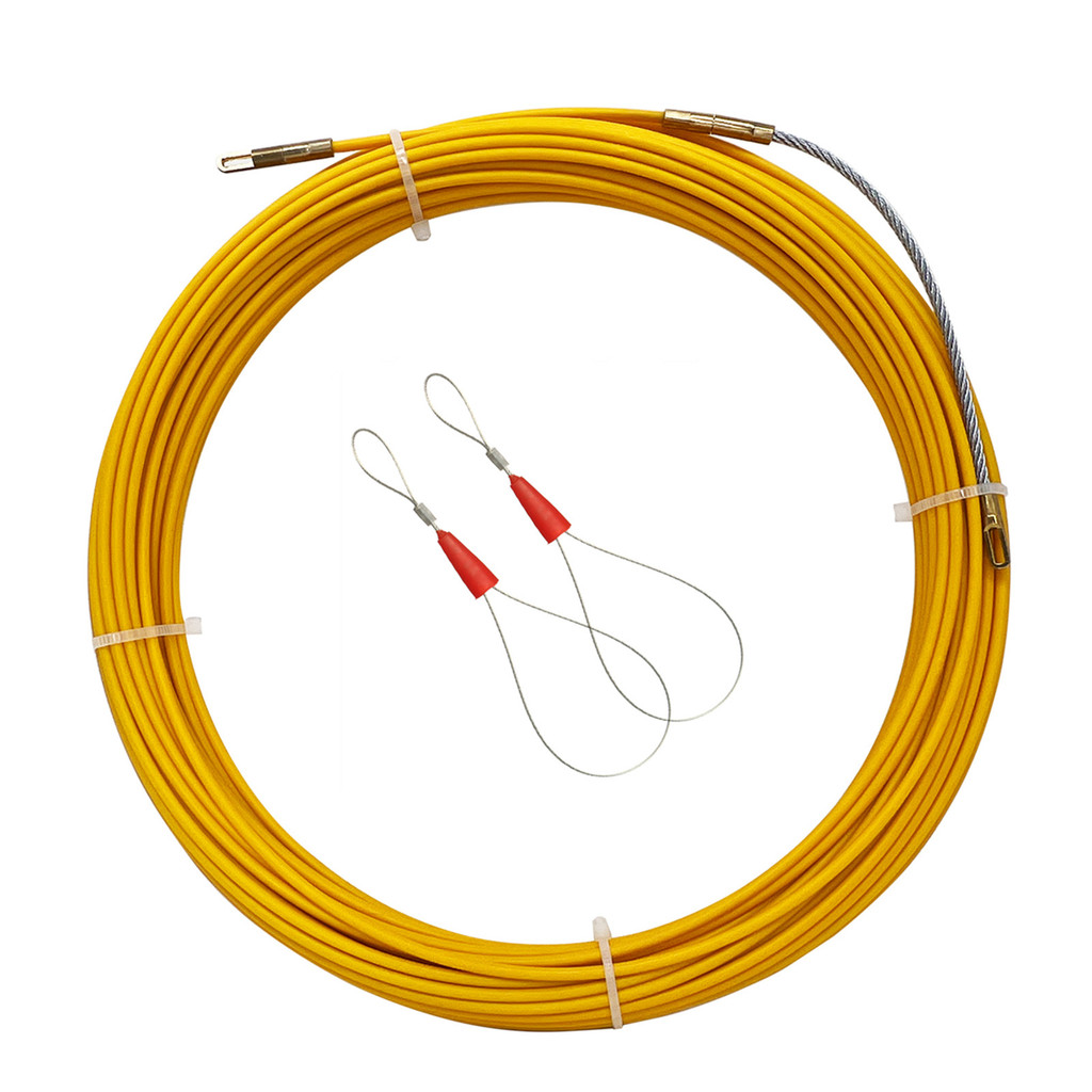 Jual 3mm 15m 30m Fiberglass Duct Rodder Fish Tape Rod Cable Puller ...
