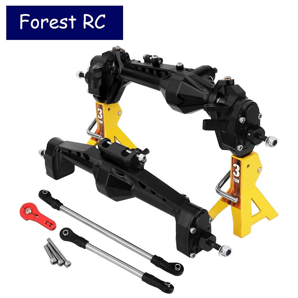 Jual Forestrc CNC Aluminum Offset New Portal Front Rear Axle for 1/10 ...