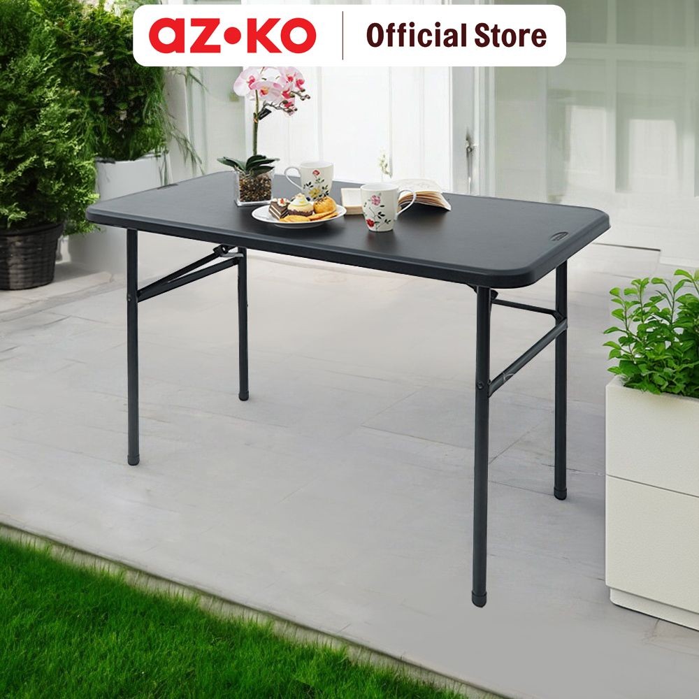 Jual AZKO New Storm 122X61 cm Meja Taman Lipat - Hitam Foldable Garden ...
