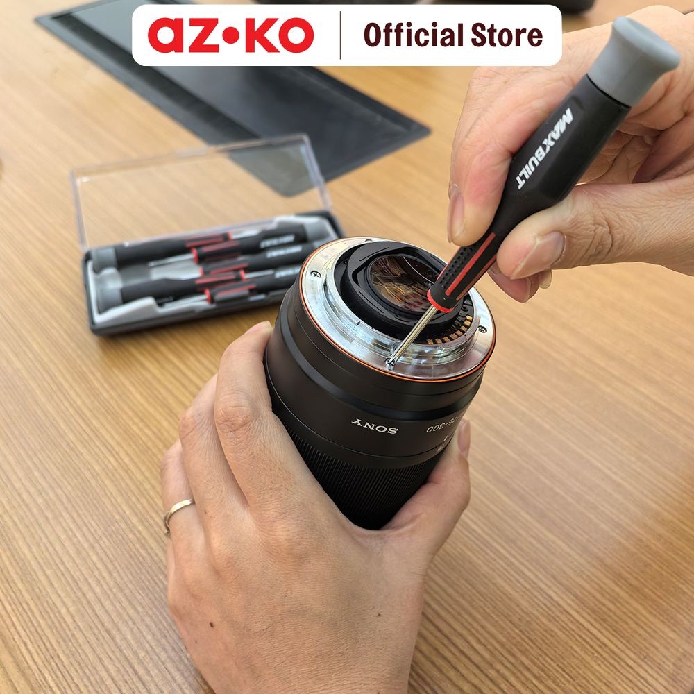 Jual AZKO Maxbuilt Set 6 Pcs Obeng Presisi - Hitam Screwdriver Alat ...