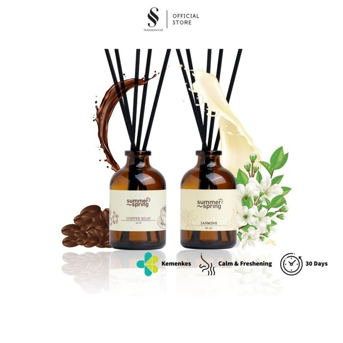 Jual Reed diffuser summer spring Coffee Bean & Jasmine - Coffe&Jasmine ...