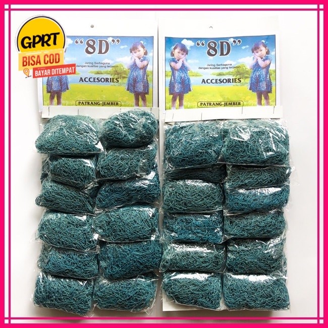 GPRT 12pcs Gosok Jaring Hijau Kecil 8-10g