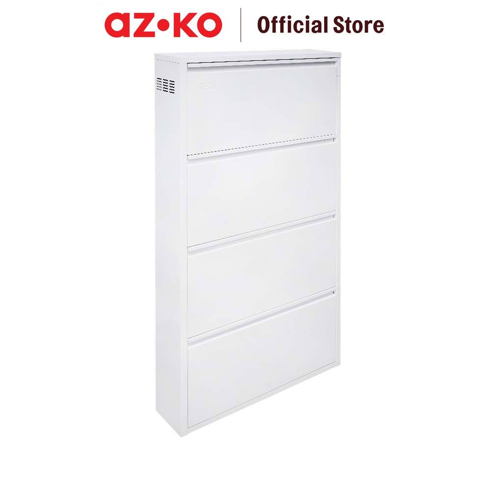Jual AZKO Stora Kabinet Sepatu 4 Tingkat - Putih Organizer Sandal Dan ...