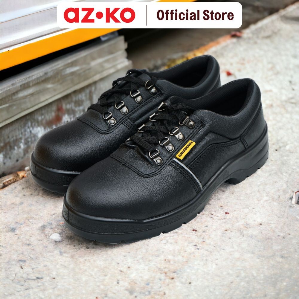 Jual AZKO Krisbow Ukuran 45 Argus Sepatu Pengaman 4 Inci - Hitam ...