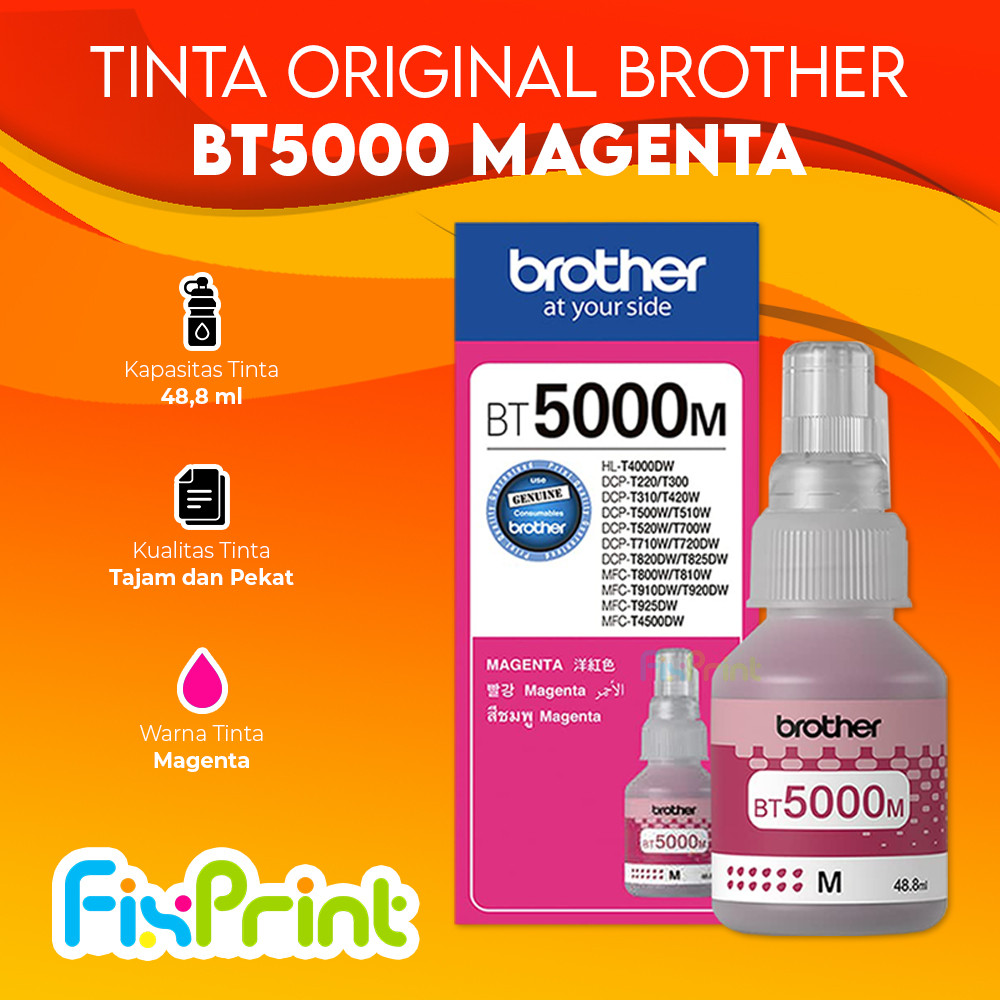 Jual Tinta Brother Brother D60bk D60 BT5000 BT6000 DCP-T220 T420W ...