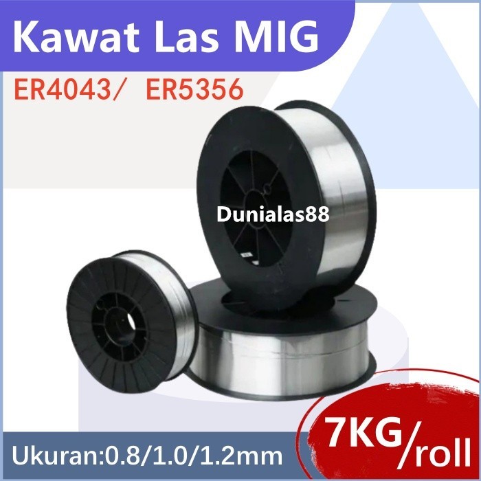 Jual ER4043 ER5356 Kawat Las MIG 7kg Aluminium Alu 0.8mm 1.0mm 1.2mm ...