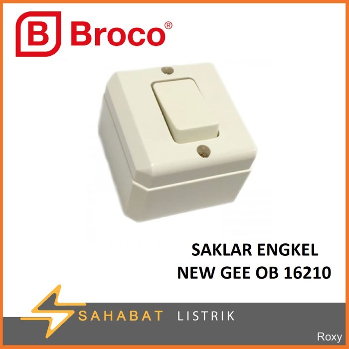 Jual SAKLAR ENGKEL TUNGGAL OUTBOW BROCO NEW GEE 16210 | Shopee Indonesia