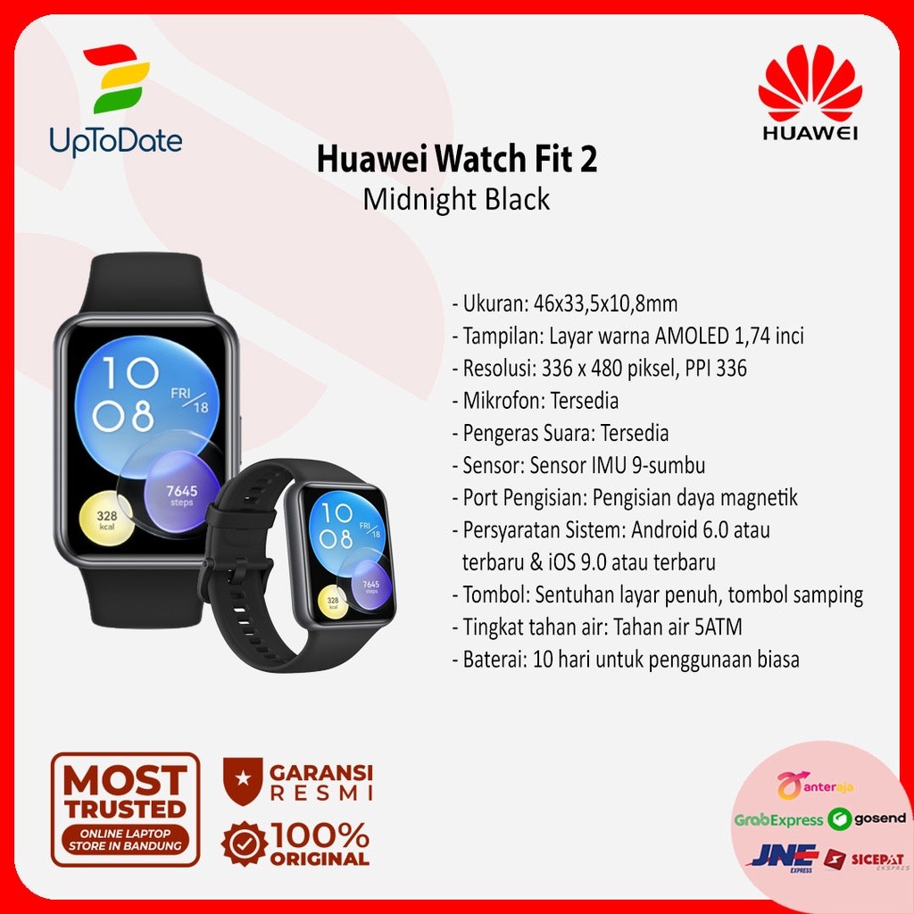 Jual Huawei EX DISPLAY Watch Fit 2 Active Edition | Shopee Indonesia