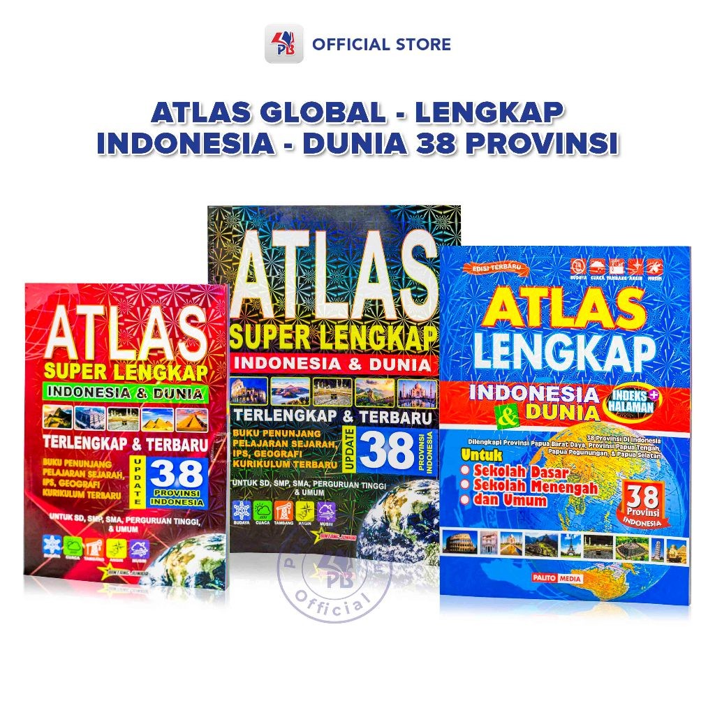 Jual Terlaris Buku Atlas 38 Provinsi Edisi Terbaru / Atlas Lengkap ...
