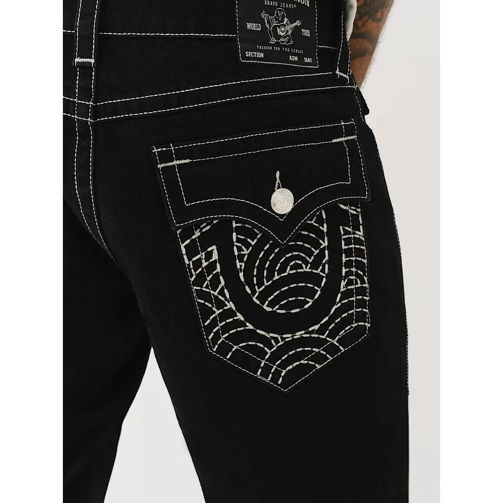 Jual Y2K Streetwear Baggy Black Jeans Men Clothes Punk Retro