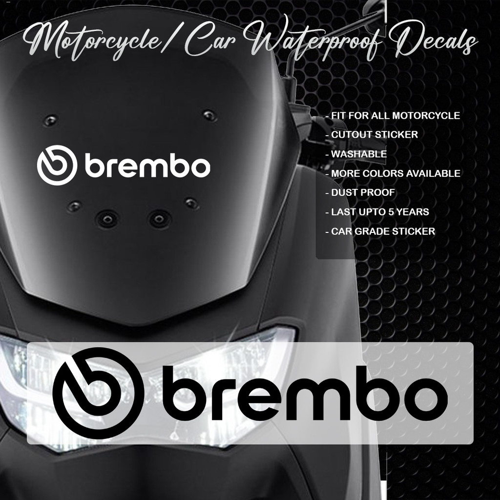Jual Sticker Motor Stiker Custom keren logo Brembo Motorcycle & Car ...