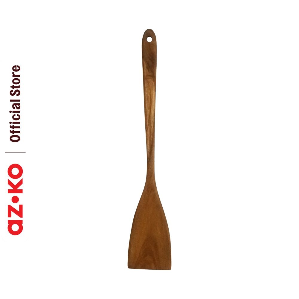 Jual AZKO Pendopo 35 cm Teakwood Spatula Kayu Sendok Penggoreng Food ...