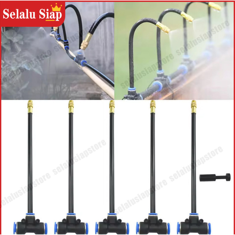 5-20M Kit Penyiram Irigasi Otomatis Universal Kit Penyiram Balkon Taman Nozzle Tembaga Berputar Kit Penyiraman Penyiraman Balkon Atomisasi