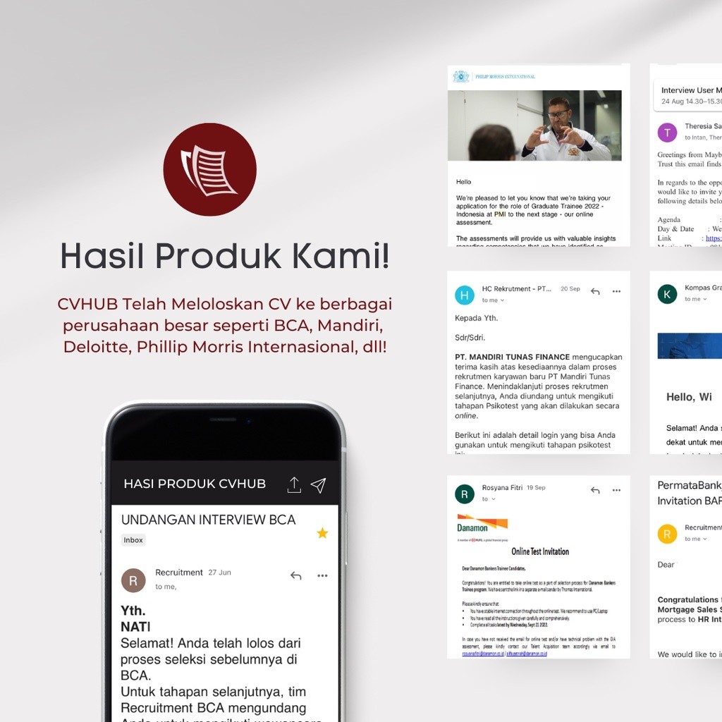 Jual CV ATS Bahasa Indonesia | Jasa Pembuatan CV ATS Friendly