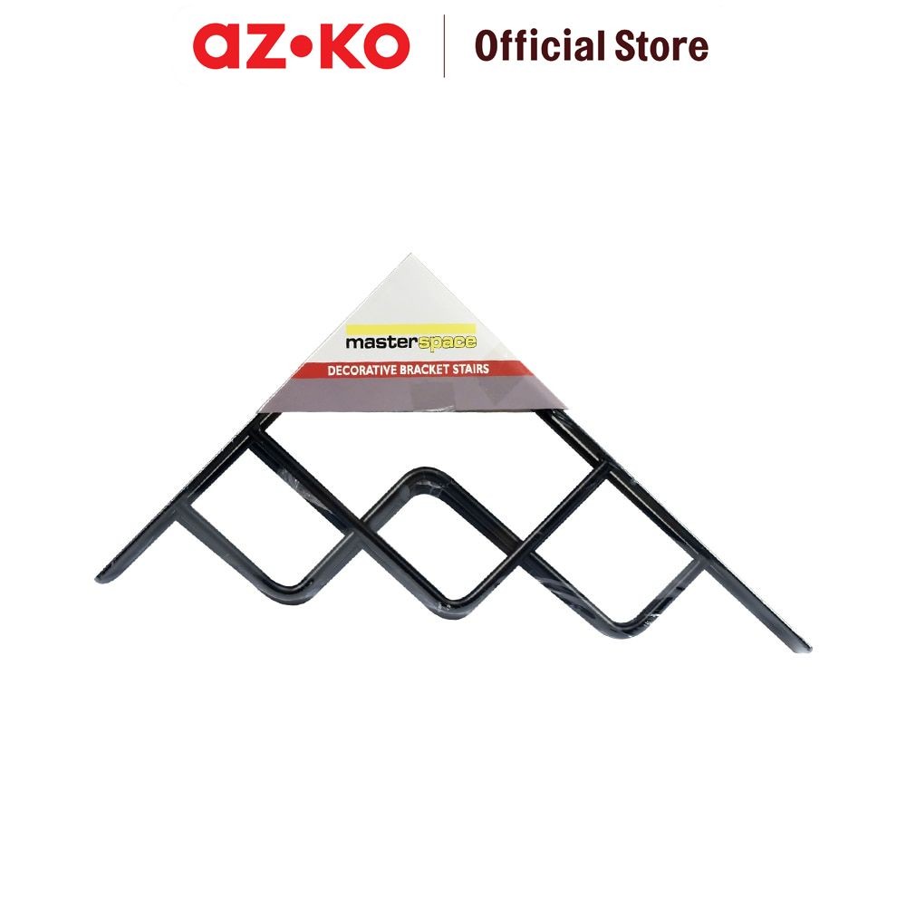 Jual AZKO Masterspace Brcket Rak Dinding Stairs 18x23 cm - Hitam Braket ...